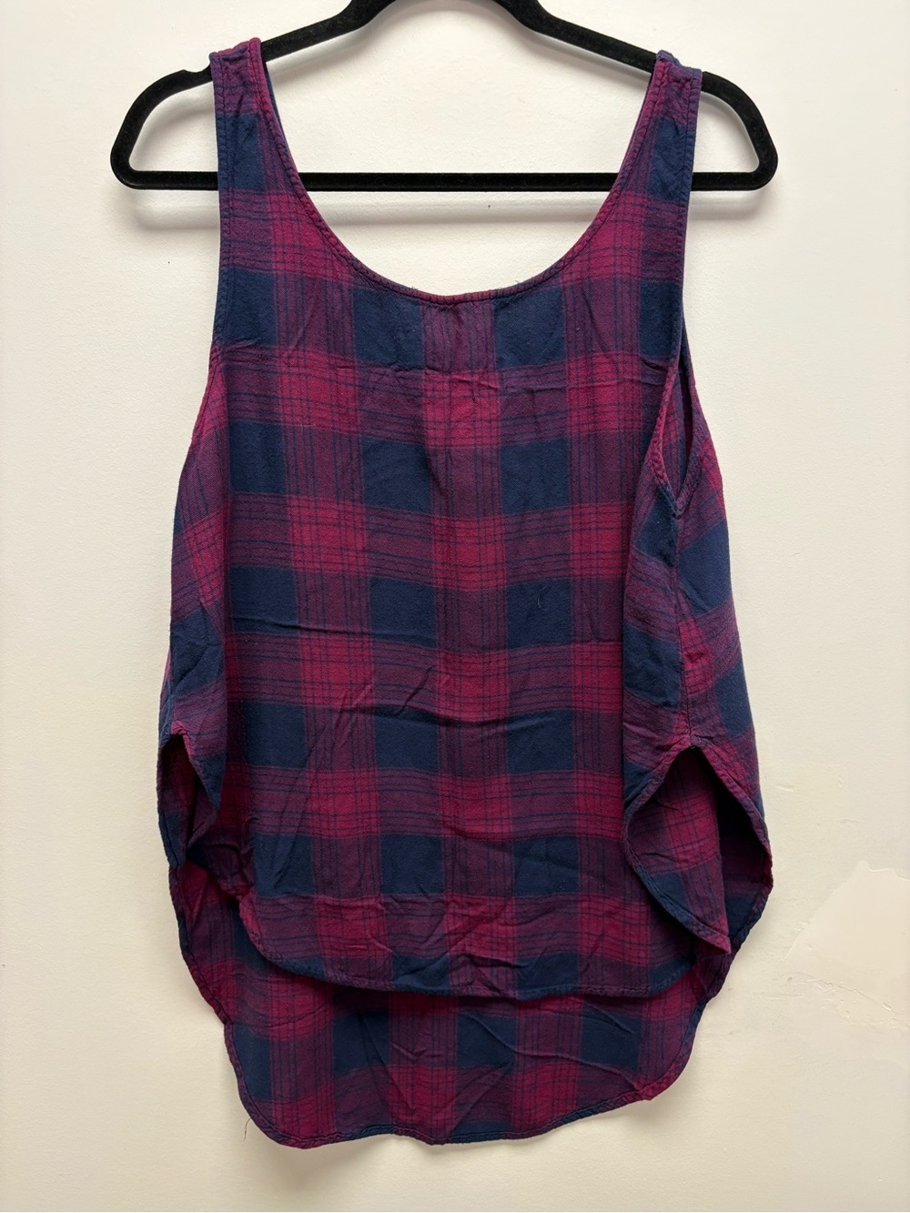 4 for $25 ❤️ George Plaid High-Low Sleeveless Top (Size XXL) ❤️